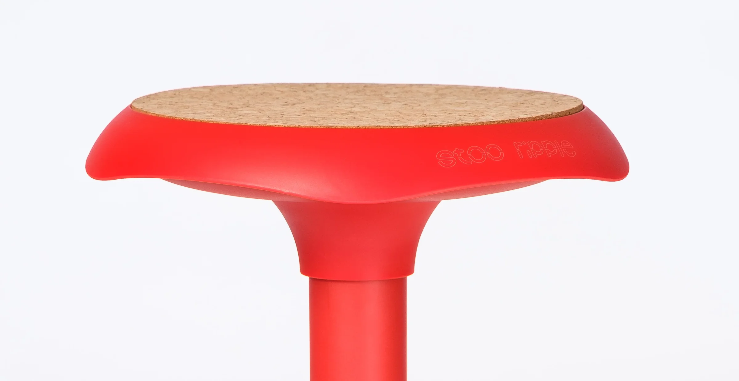 Stoo® Ripple aktiivituoli - 44-63 cm, punainen/korkki istuin
